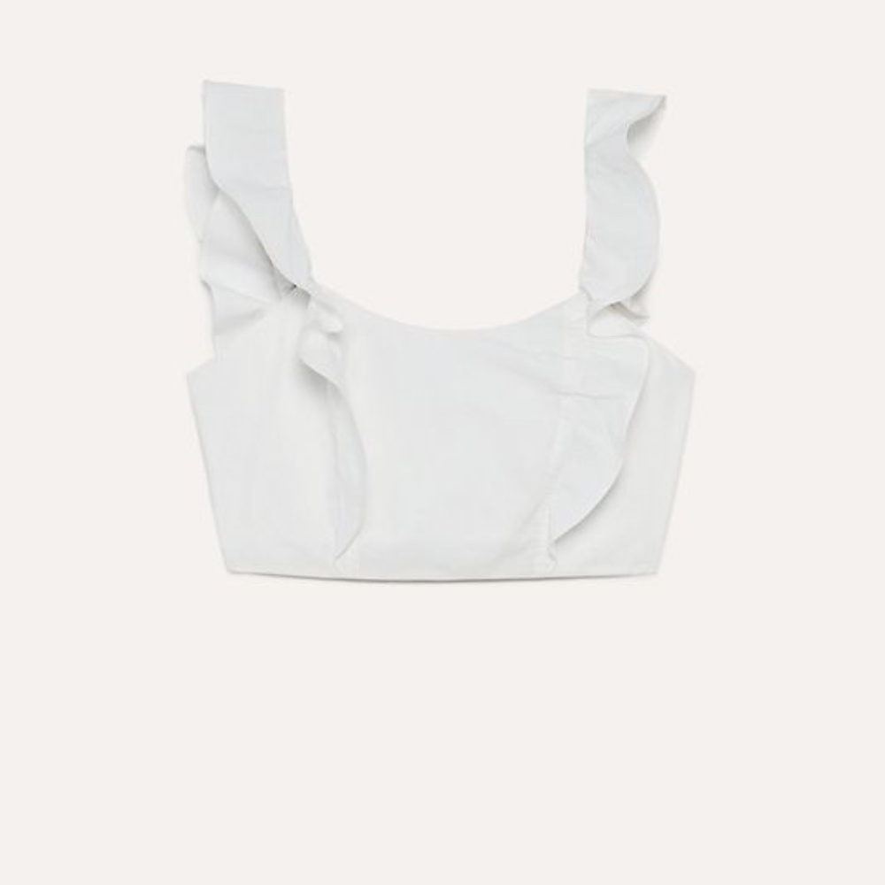 NWT Aritzia Sandrine Blouse WHITE Size 4